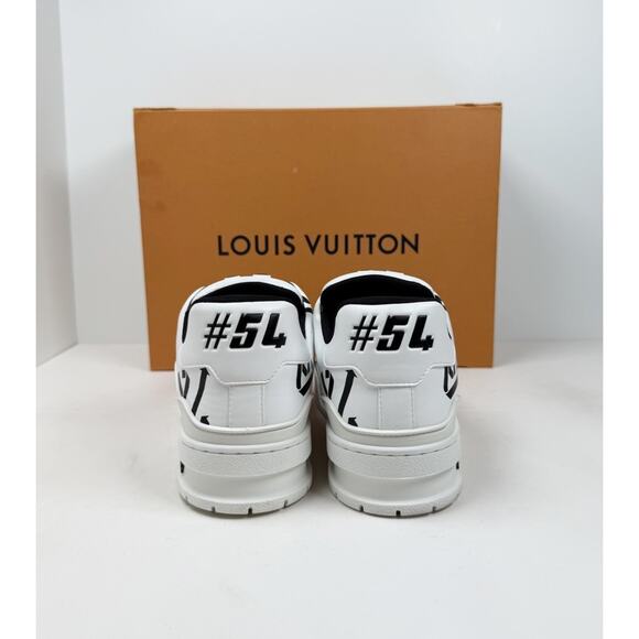 Size 8LV/9US - Louis Vuitton White Black Trainers? Tried On/Retail $1.2K! main image 5